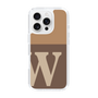 Slim Protection Case［ オリジナル - initial two tone - W brown ］