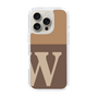 Slim Protection Case［ オリジナル - initial two tone - W brown ］