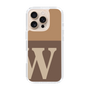 Slim Protection Case［ オリジナル - initial two tone - W brown ］