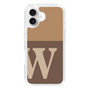 Slim Protection Case［ オリジナル - initial two tone - W brown ］
