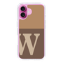 Slim Protection Case［ オリジナル - initial two tone - W brown ］