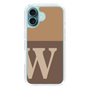 Slim Protection Case［ オリジナル - initial two tone - W brown ］