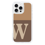 Slim Protection Case［ オリジナル - initial two tone - W brown ］
