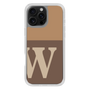 Slim Protection Case［ オリジナル - initial two tone - W brown ］