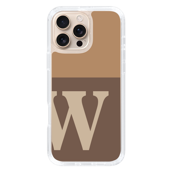 Slim Protection Case［ オリジナル - initial two tone - W brown ］