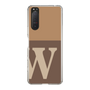 Slim Protection Case［ Original - initial two tone - W brown ］