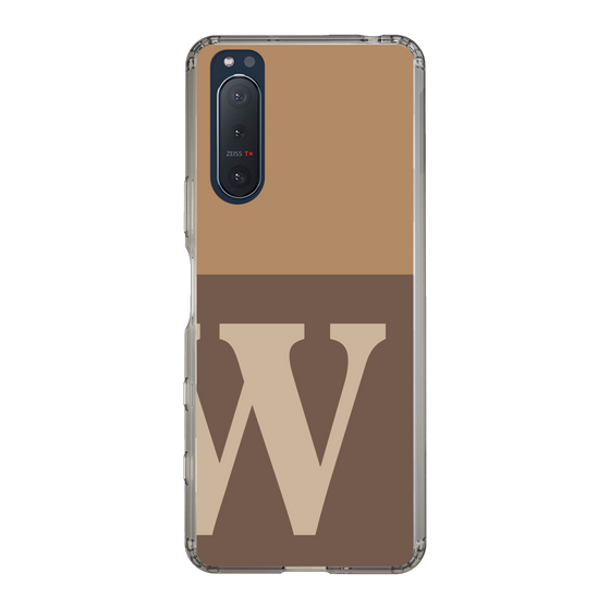 Slim Protection Case［ Original - initial two tone - W brown ］
