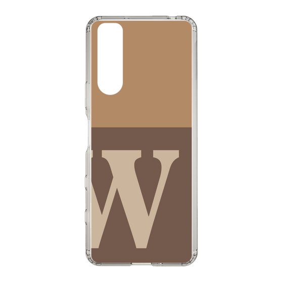 Slim Protection Case［ Original - initial two tone - W brown ］