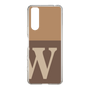Slim Protection Case［ Original - initial two tone - W brown ］