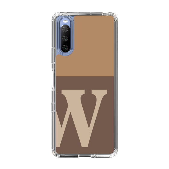 Slim Protection Case［ Original - initial two tone - W brown ］
