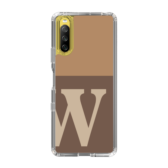 Slim Protection Case［ Original - initial two tone - W brown ］