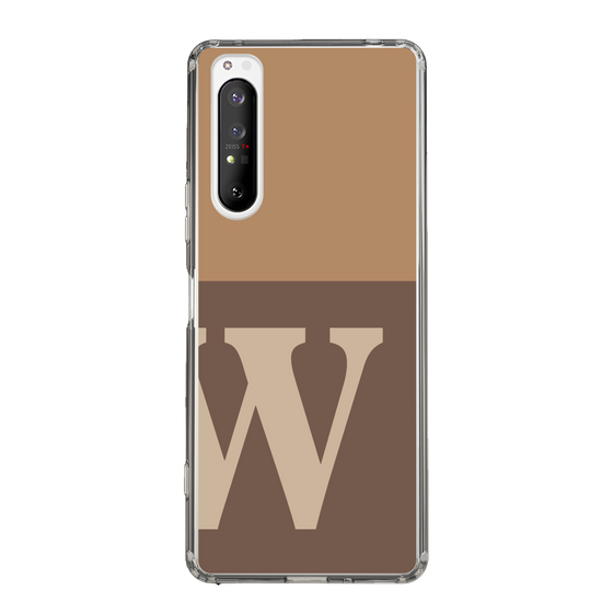 Slim Protection Case［ Original - initial two tone - W brown ］