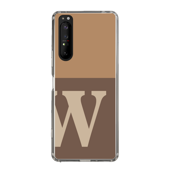 Slim Protection Case［ Original - initial two tone - W brown ］