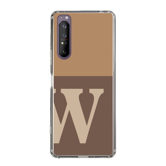 Slim Protection Case［ Original - initial two tone - W brown ］