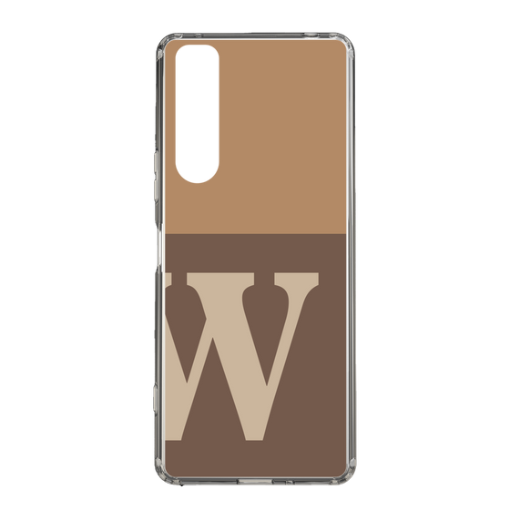 Slim Protection Case［ Original - initial two tone - W brown ］