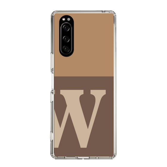 Slim Protection Case［ Original - initial two tone - W brown ］