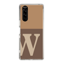 Slim Protection Case［ Original - initial two tone - W brown ］