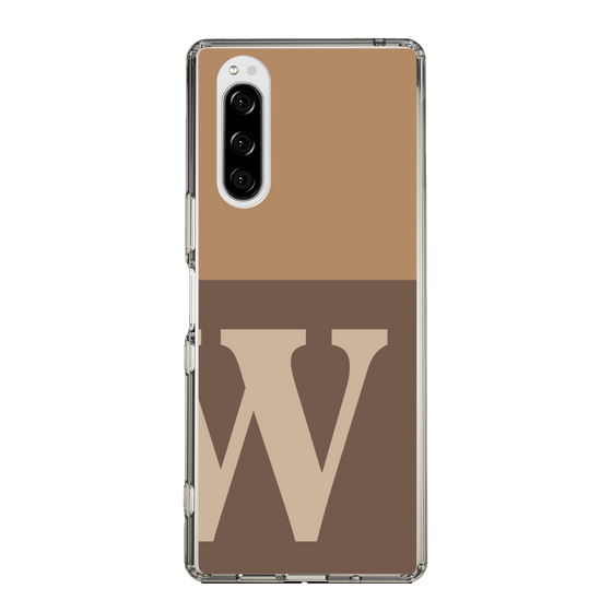 Slim Protection Case［ Original - initial two tone - W brown ］