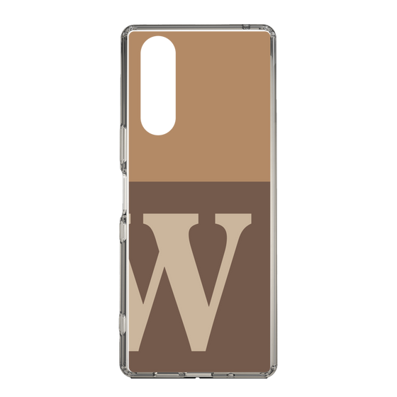 Slim Protection Case［ Original - initial two tone - W brown ］