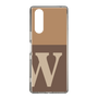 Slim Protection Case［ Original - initial two tone - W brown ］