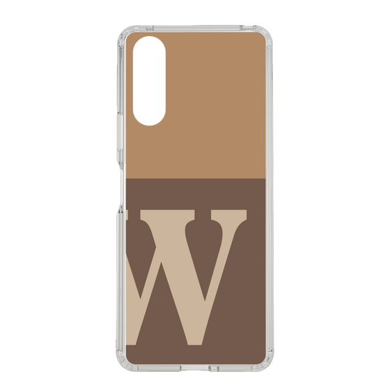 Slim Protection Case［ Original - initial two tone - W brown ］