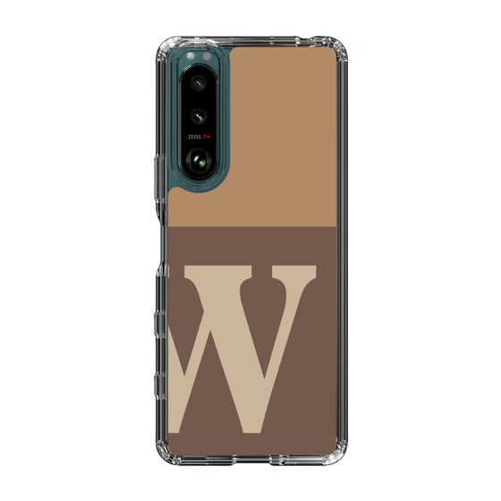 Slim Protection Case［ Original - initial two tone - W brown ］