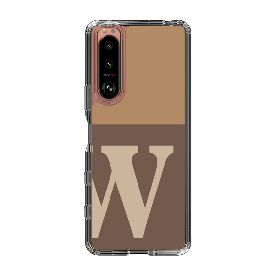 Slim Protection Case［ Original - initial two tone - W brown ］