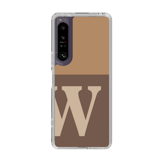 Slim Protection Case［ Original - initial two tone - W brown ］