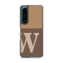 Slim Protection Case［ Original - initial two tone - W brown ］