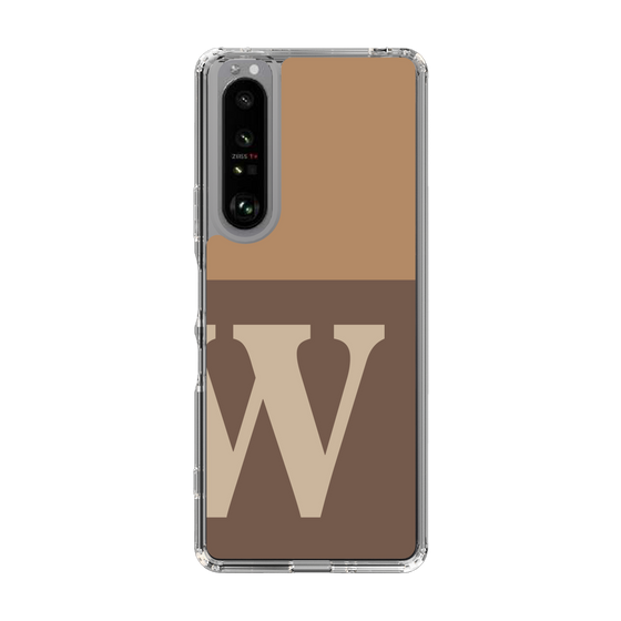 Slim Protection Case［ Original - initial two tone - W brown ］