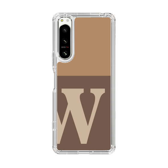 Slim Protection Case［ Original - initial two tone - W brown ］