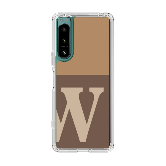 Slim Protection Case［ Original - initial two tone - W brown ］