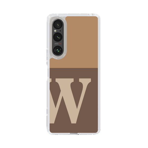 Slim Protection Case［ Original - initial two tone - W brown ］