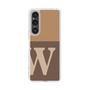 Slim Protection Case［ Original - initial two tone - W brown ］