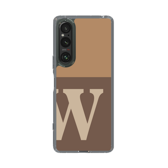 Slim Protection Case［ Original - initial two tone - W brown ］