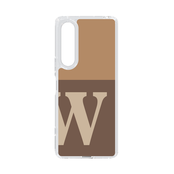 Slim Protection Case［ Original - initial two tone - W brown ］