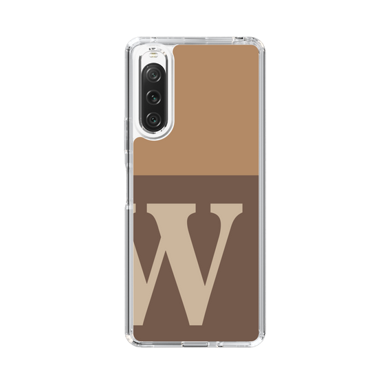Slim Protection Case［ Original - initial two tone - W brown ］