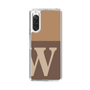 Slim Protection Case［ Original - initial two tone - W brown ］