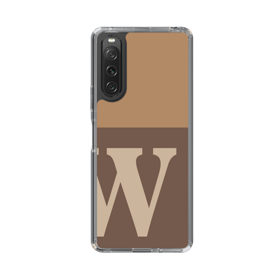 Slim Protection Case［ Original - initial two tone - W brown ］