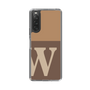 Slim Protection Case［ Original - initial two tone - W brown ］