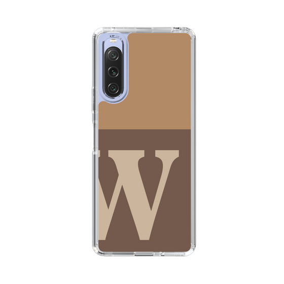 Slim Protection Case［ Original - initial two tone - W brown ］