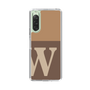 Slim Protection Case［ Original - initial two tone - W brown ］