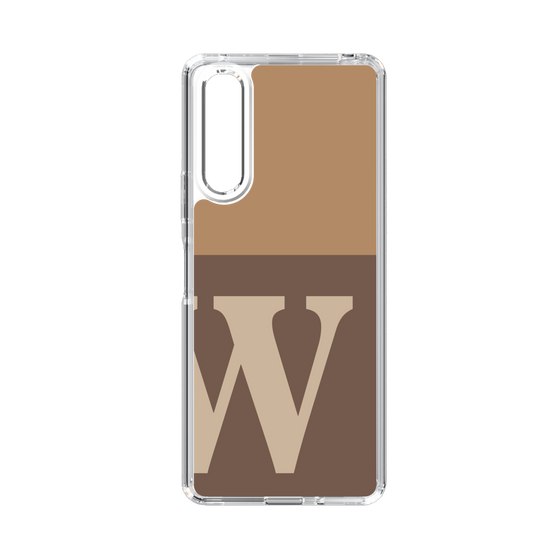 Slim Protection Case［ Original - initial two tone - W brown ］