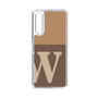 Slim Protection Case［ Original - initial two tone - W brown ］