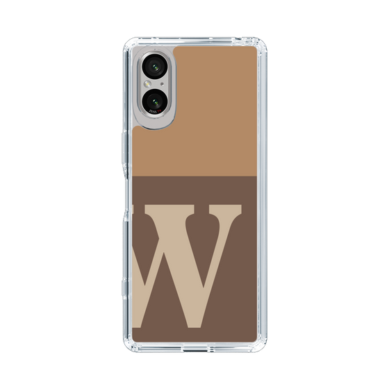 Slim Protection Case［ Original - initial two tone - W brown ］