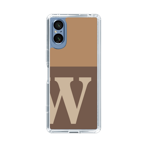 Slim Protection Case［ Original - initial two tone - W brown ］