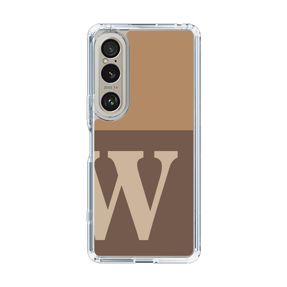 Slim Protection Case［ Original - initial two tone - W brown ］