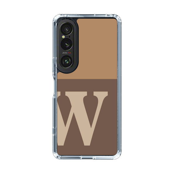 Slim Protection Case［ Original - initial two tone - W brown ］
