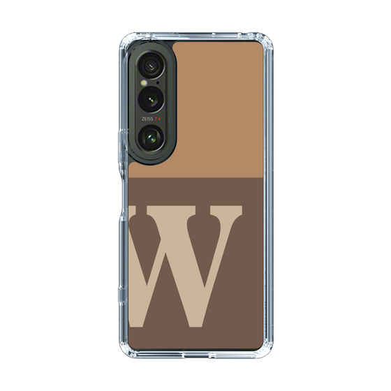 Slim Protection Case［ Original - initial two tone - W brown ］