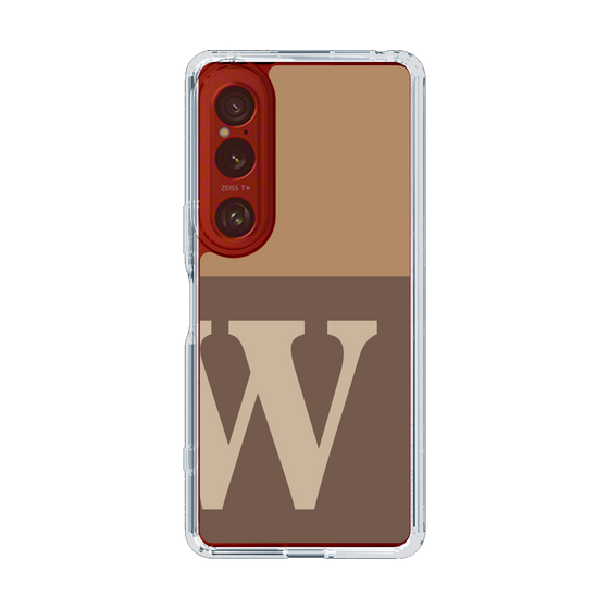 Slim Protection Case［ Original - initial two tone - W brown ］